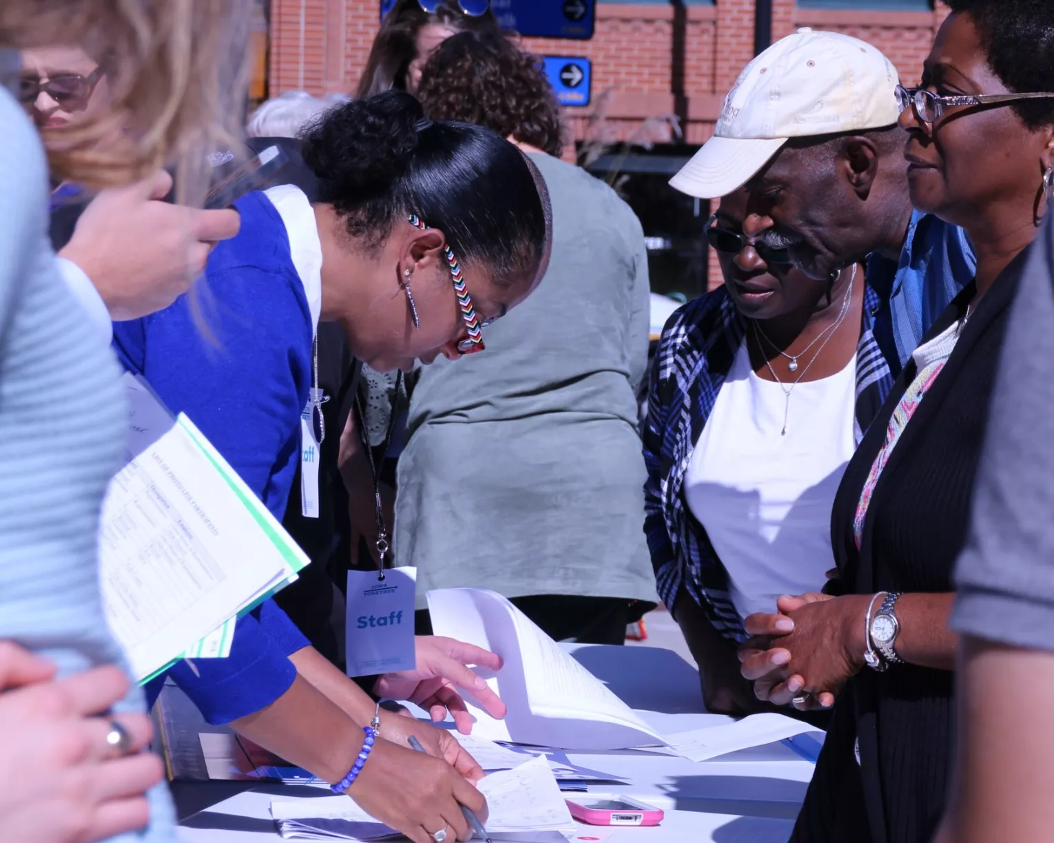 ISEA members help register community members to vote