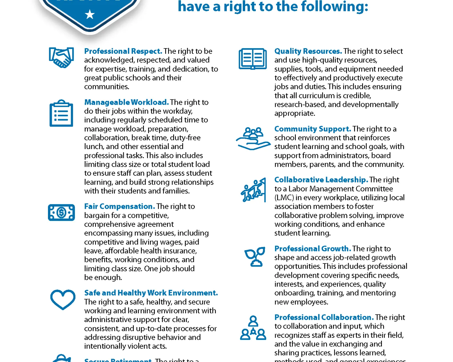 ISEA Educator Bill of Rights